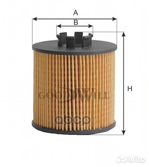 Фильтр масляный двигателя audi,seat,scoda,VW OG