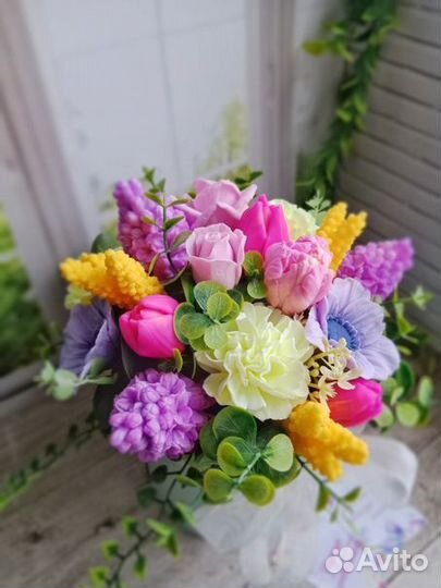 Мыло ручной работы букеты