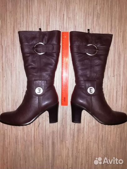 Сапоги зимние. Нат кожа, нат мех