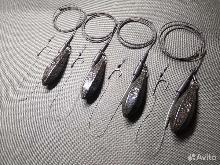 Карповые монтажи (инлайн, скользящий, клипса)