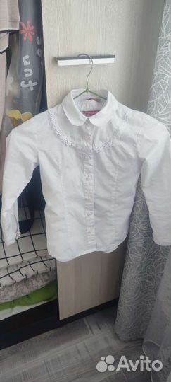 Школьные блузки для девочки 122 128