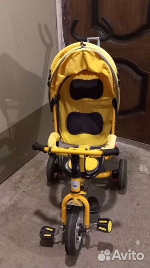 Детский велосипед коляска с ручкой