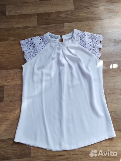 Блузка белая школьная 152