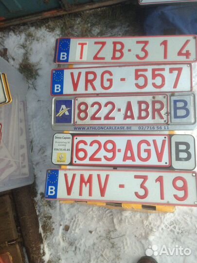 Автомобильные Номера в подарок BE FR DE NL