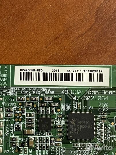 49 goa tcon board 47-6021064 от Dexp f49c8000h