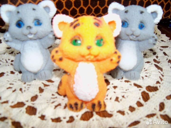 Тигренок силиконовая форма для мыла