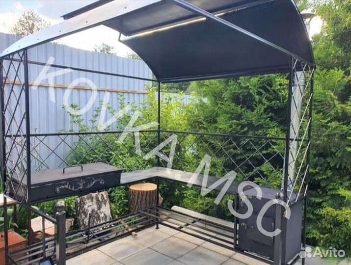 Беседка с мангалом
