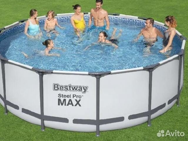 Каркасный бассейн 5.49х122 с лестницей и фильтром