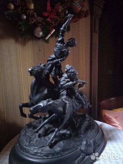 Скульптура Джигитовка лезгин Лансере большая