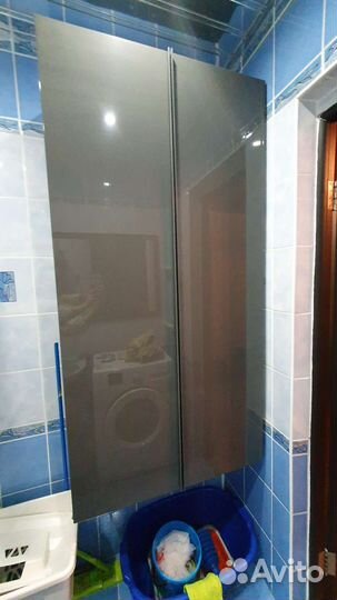 Шкаф пенал для ванной IKEA godmorgon серый