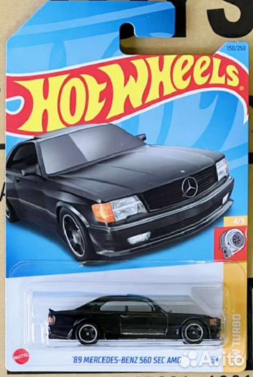 Hot wheels Mercedes s560 1989 sec AMG. В наличии
