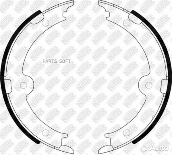 Nibk FN0659 Колодки тормозные барабанные зад