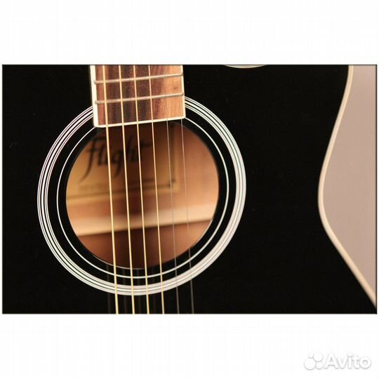 Электроакустическая гитара Flight AG-210 CEQ BK