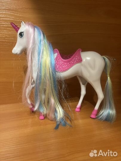 Конь лошадь единорог игрушка светящаяся