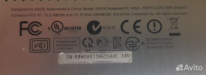 Ультрабук Asus Zenbook UX31E