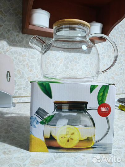 Чайник заварочный стеклянный 1000 мл