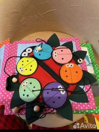 Детская фетровая книжка для малышей