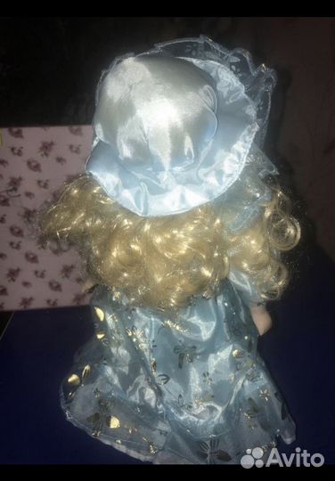 Фарфоровая кукла новая интерьерная 33см