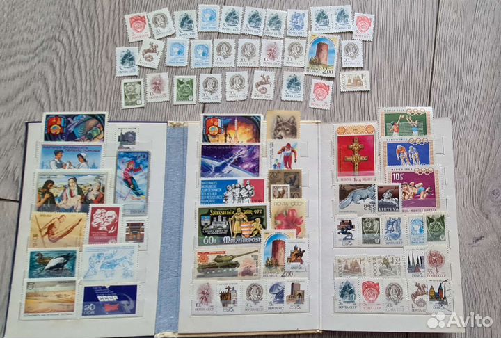 Марки СССР чистые не гашеные вместе с альбомом