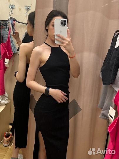 Платье трикотажное xs