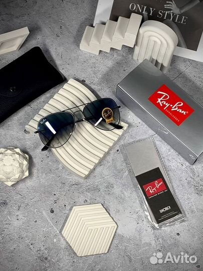 Очки Ray Ban Aviator синие