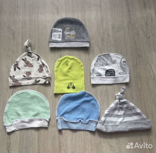 Шапочки для новорожденного