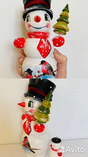 Деревянный новогодний декор