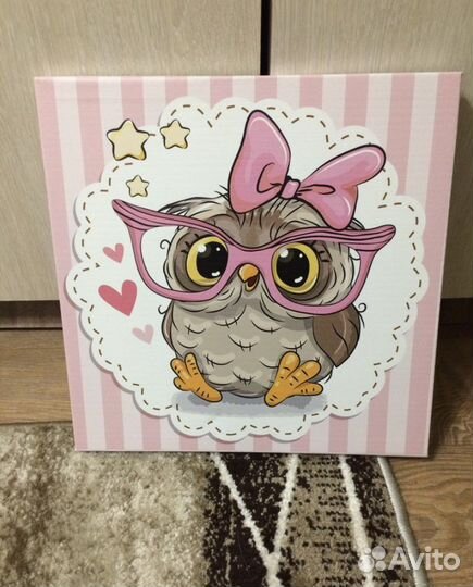 Декоративное панно в детскую для девочки