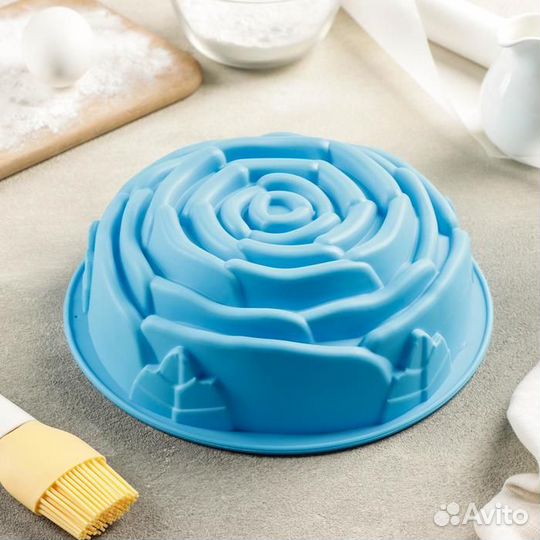 Форма для выпечки силиконовая Доляна «Роза», 219 с