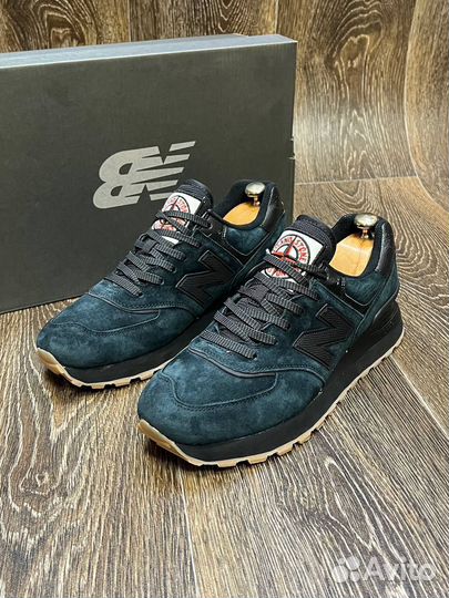 Кроссовки мужские New balance 574 темно зелёный