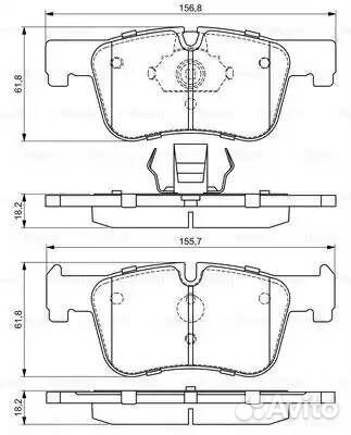 Колодки тормозные BMW 1 F20/21 /3 F30/34/35 /4 F32
