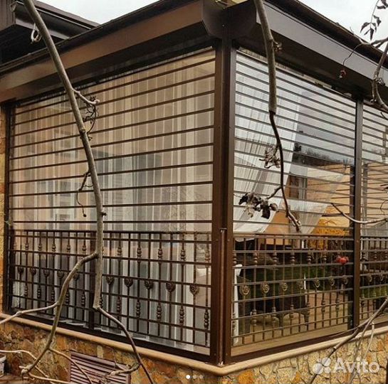 Рольставни прозрачные из поликарбоната или стекла