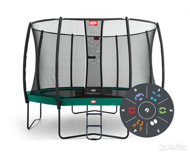 Батут Berg Champion Tattoo 430 + Safetynet Deluxe