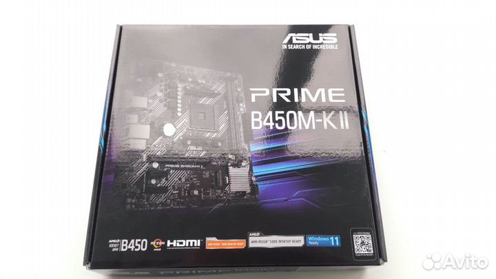 Материнская плата asus prime B450M-K II