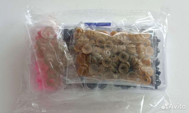 Фурнитура для игрушек глазки и носики 132 шт