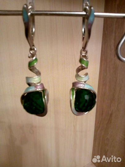 Серьги серебро 925 пробы новые