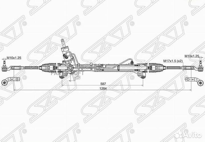 SAT ST-BP6L-32-110 Рейка рулевая mazda 3 03-06 (эг