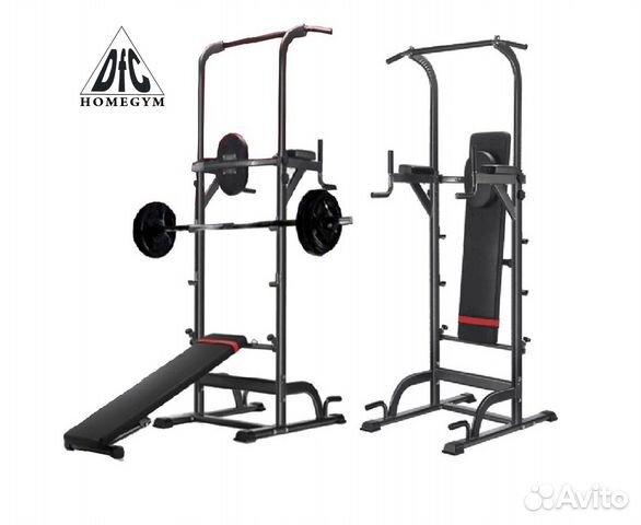 Турник-брусья со скамьей DFC Power Tower G005