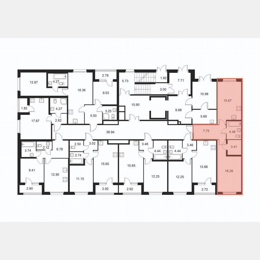 1-к. квартира, 47,6 м², 1/9 эт.
