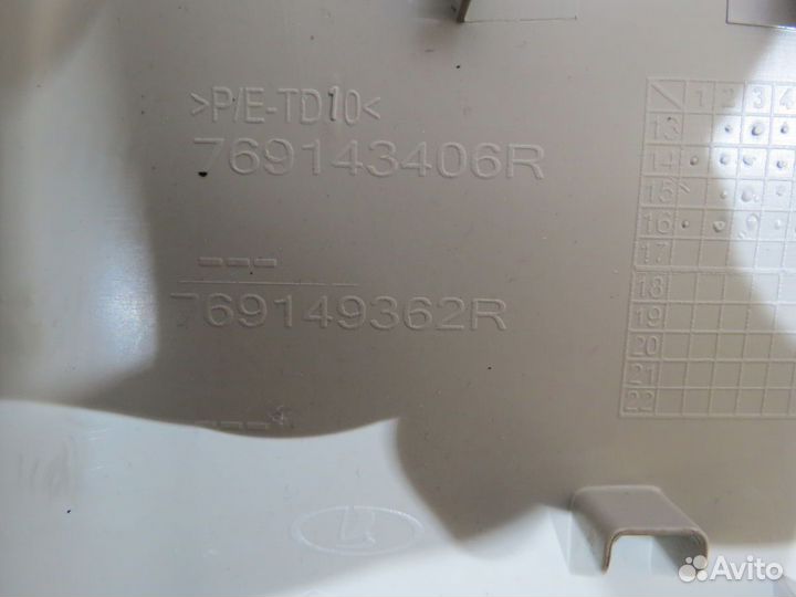 Обшивка стойки центральная левая Renault Sandero 2