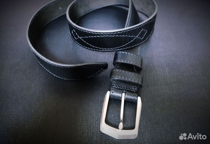 Мужской кожаный ремень