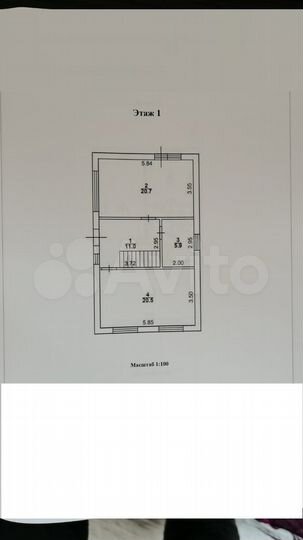 Дом 116 м² на участке 3 сот.