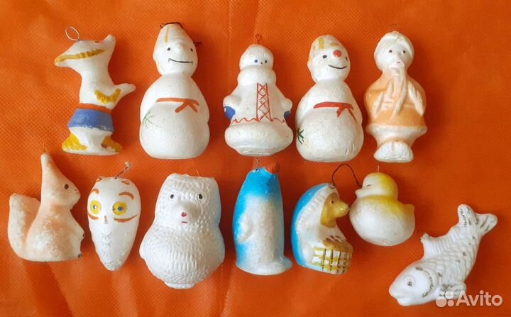 Ёлочные игрушки СССР из пенопласта