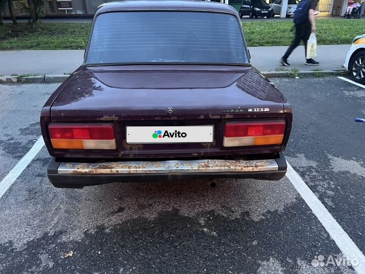 ВАЗ 2107 1.6 МТ, 2007, битый, 74 000 км