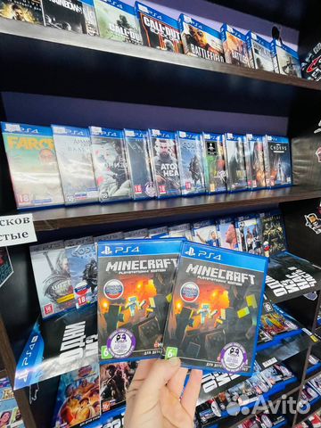 Диски на PS4 minecraft игры майнкрафт пс4