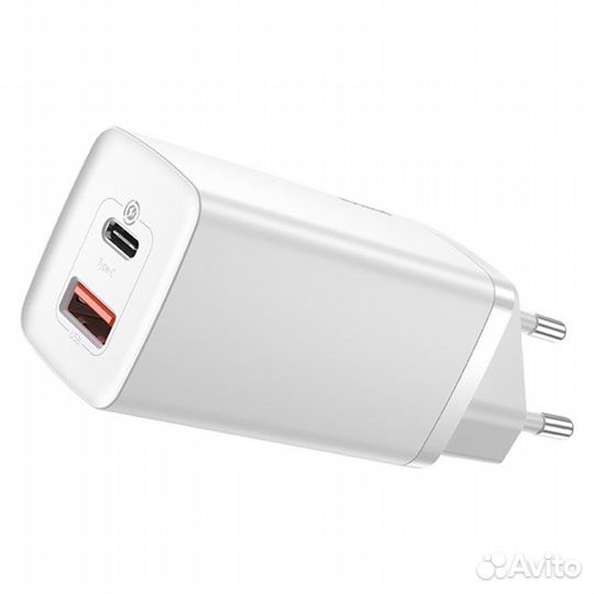 Зарядное устройство Baseus GaN2 Lite C+U 65W EU W