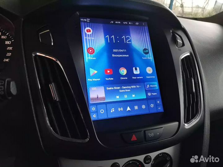 Ford Focus 3 Tesla android Teyes магнитола