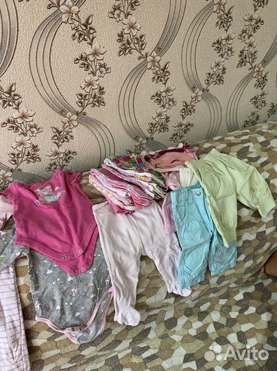 Детские вещи пакетом для девочек до года