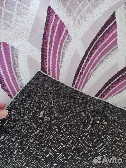 Новый Палас 160*120 безворсовый бело-розовый