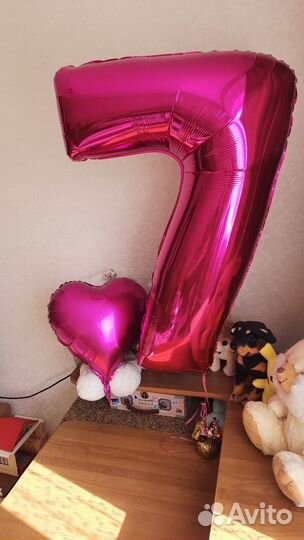 Цифра 7из фольги метровая